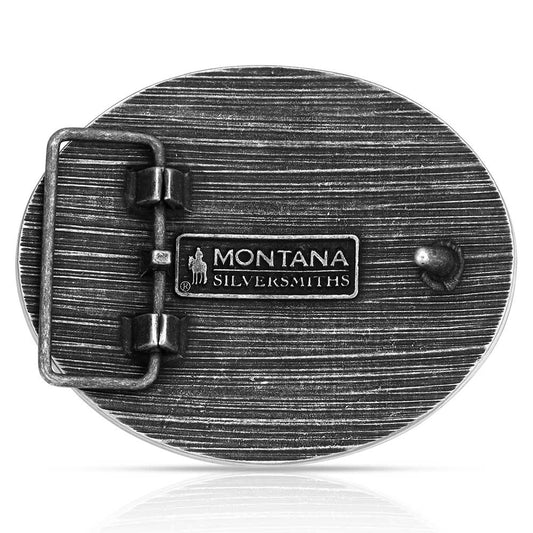 Montana Silversmiths Attitude Buckles Tri Color Rodeo Buckle