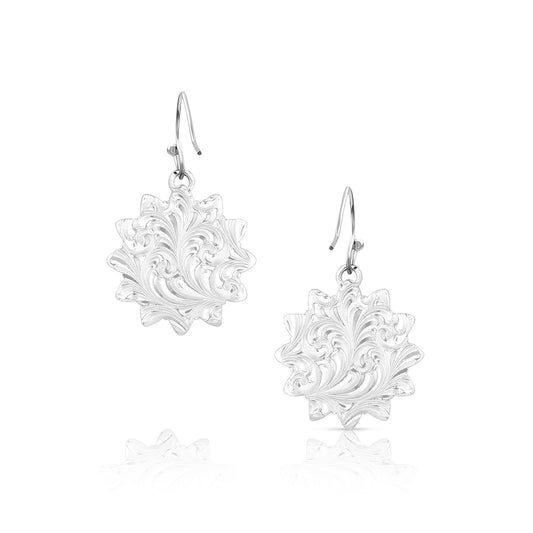 Montana Silversmiths Flower Rowel Earrings
