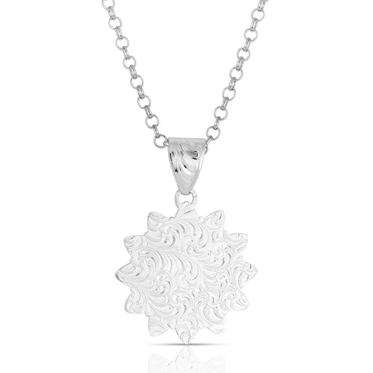 Montana Silversmiths Flower Rowel Necklace