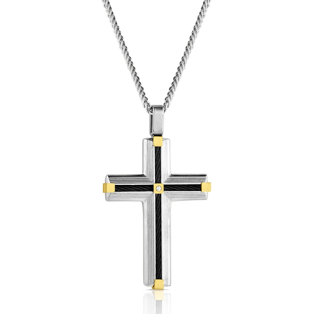 Montana Silversmiths Golden Points Cross Necklace – R Bar B