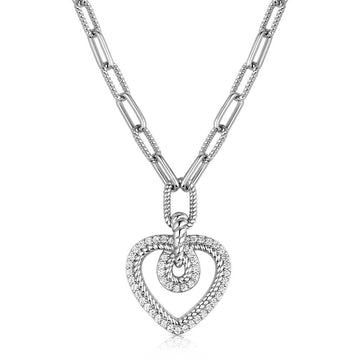 Montana Silversmiths Heart of Radiance Crystal Necklace