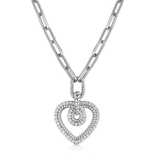 Montana Silversmiths Heart of Radiance Crystal Necklace