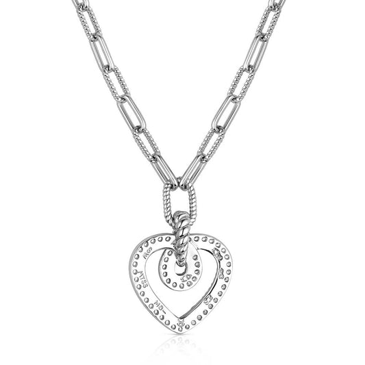 Montana Silversmiths Heart of Radiance Crystal Necklace