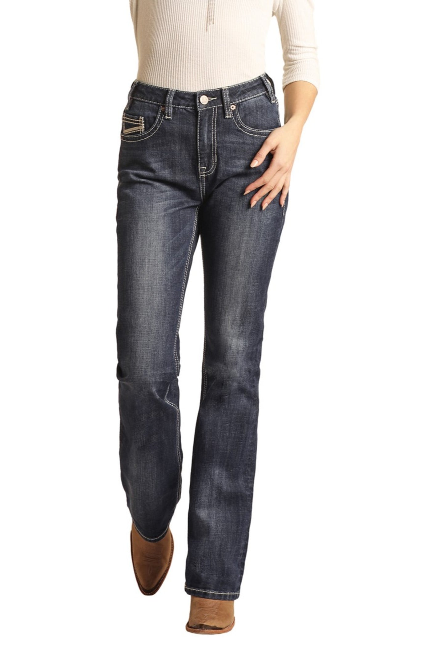 Rock & Roll High Rise Extra Stretch Bootcut Jeans