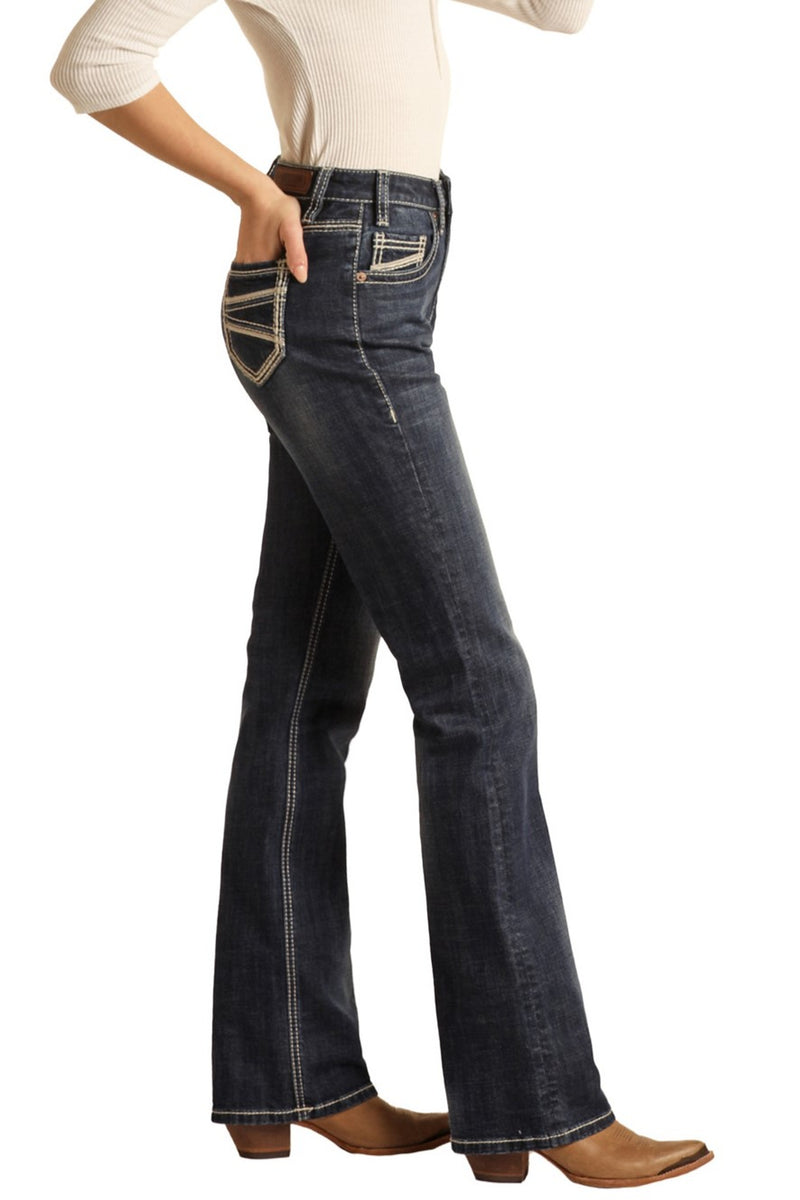 Rock & Roll High Rise Extra Stretch Bootcut Jeans