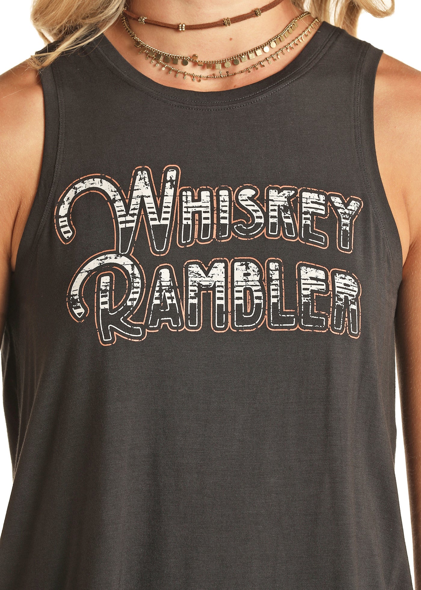 Rock & Roll Women's Whiskey Rambler Graphic Tank