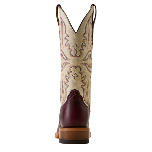 Ariat Women's Port Wine Futurity Oak Narrow Cutter Toe Western Boot