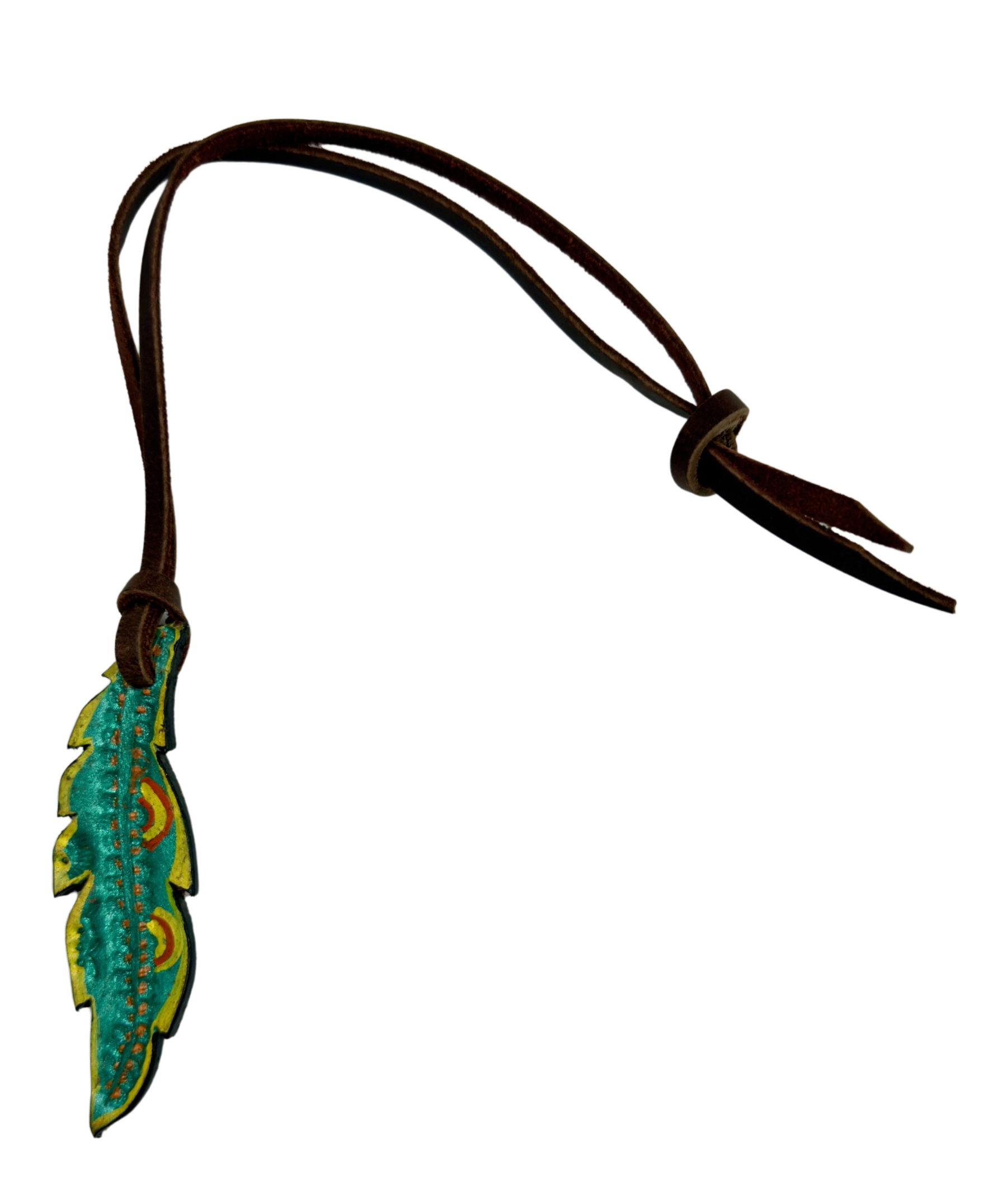 Rafter T Ranch Company Small Feather Leather Saddle Charms – R Bar B