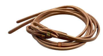 Berlin Custom Leather 5/8" Quick Change Harness Leather Split Reins