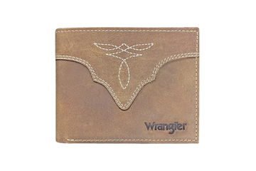 Wrangler Crazy Horse Tan Leather BiFold Wallet