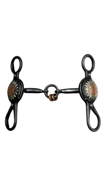 Copper Flower Argentine Smooth Lifesaver Snaffle Bit