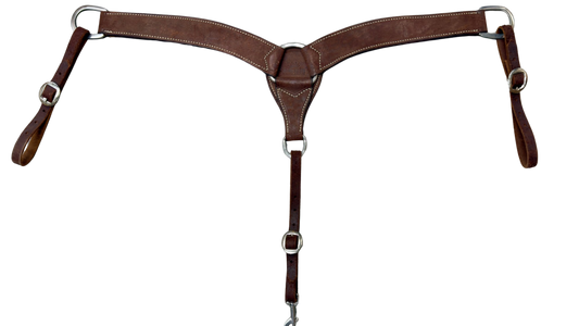 2" Chocolate Roughout Breastcollar