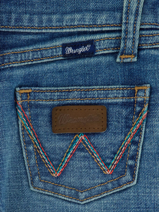Wrangler Baby/Toddler Girl's W Stitched Bootcut Jean