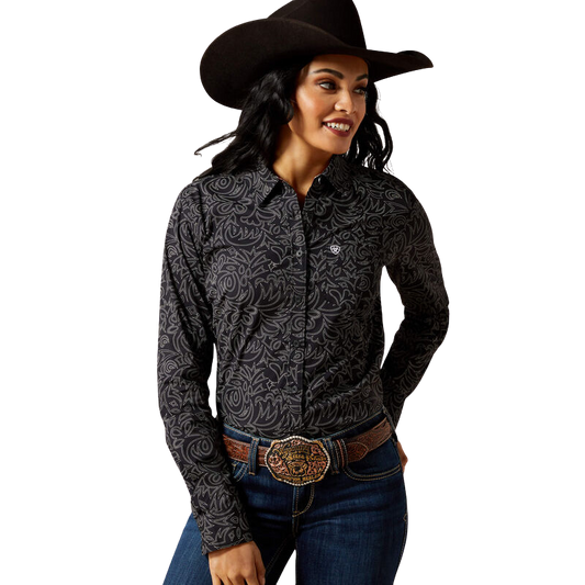 Ariat Women's Kirby Black Bootstitch Shirt