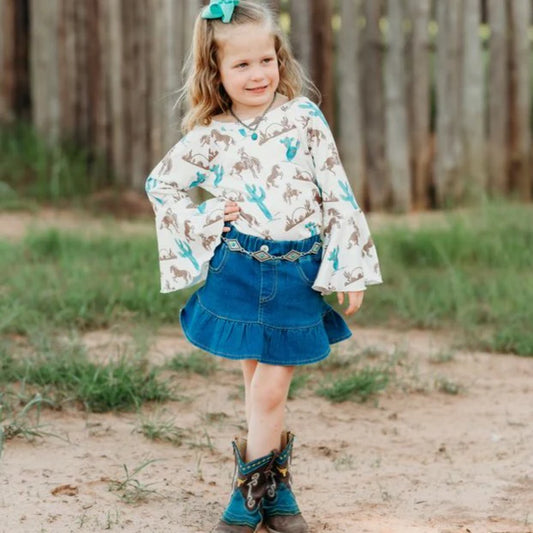 Shea Baby Infant/Toddler/Girl's Denim Skirt