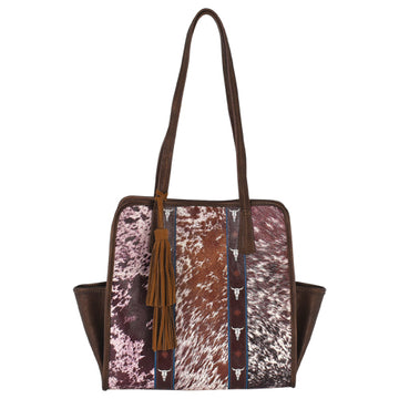 Catchfly Women's Hair On Print w/Steer Skulls Essentials Tote