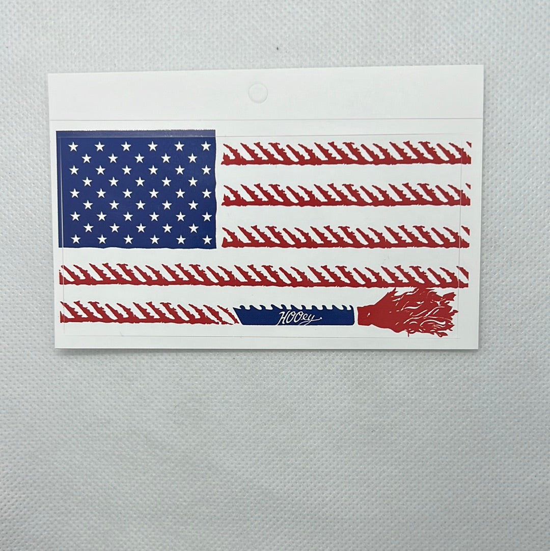 Hooey Liberty Roper Navy/Red/White Rectangular Sticker
