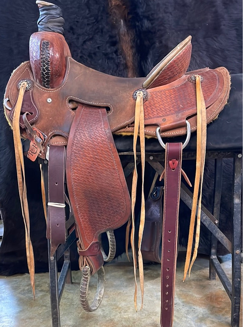 Used Box T Ranch Saddle, 15"