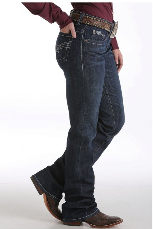 Cinch Women's Mid Rise Relaxed Fit Ada Jeans