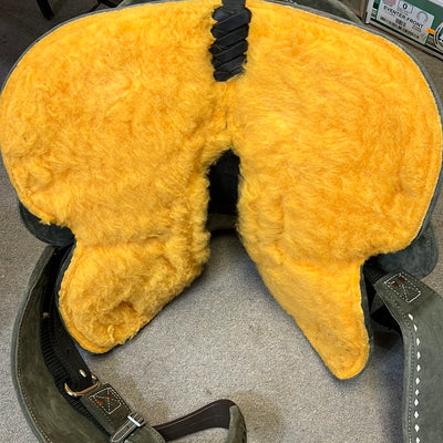 TCC Kids Barrel Saddle, Sage Green 12"