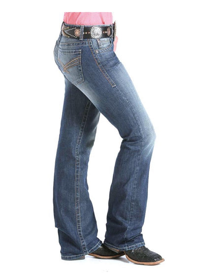 Cinch Women's Ada Relaxed Fit Medium Stone Wash Jeans
