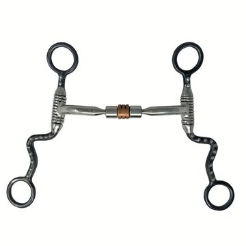 Stainless Steel Snaffle Bit with Copper Roller Center