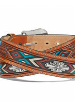 Justin Men's Sierra Sunrise Leather Belt