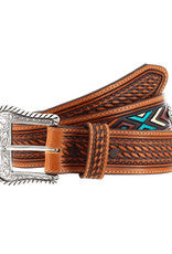 Justin Men's Sierra Sunrise Leather Belt