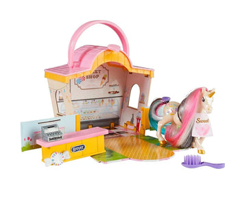Breyer Li'l Beauties Sweet Shop Unicorn Playset