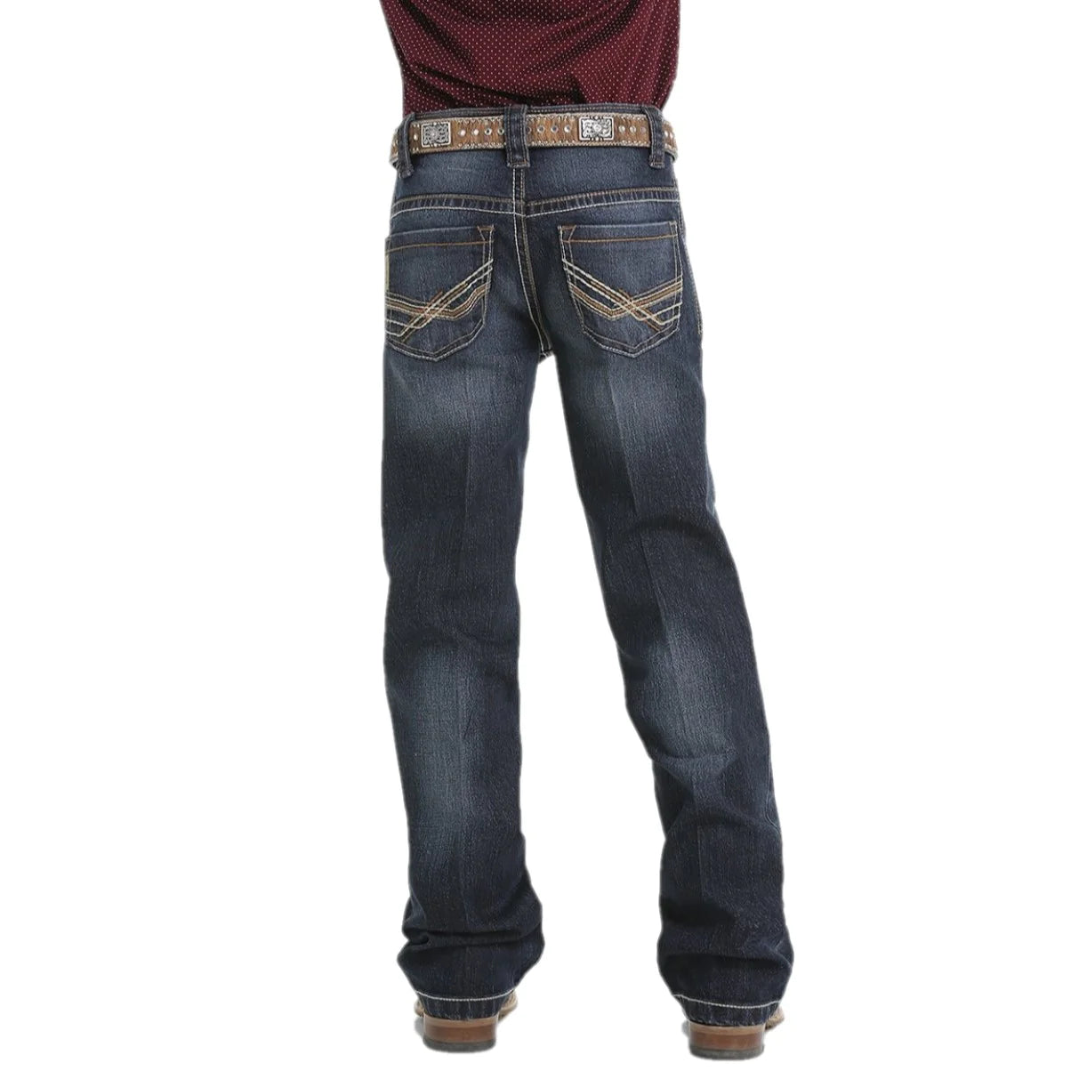Cinch Boy's Relaxed Fit Jeans-Dark Wash