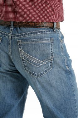Cinch Men's Relaxed Fit Medium Stonewash Grant Jeans