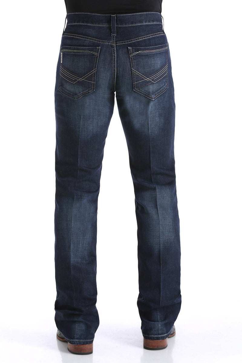 Cinch Men's Ian Stretch Slim Fit Dark Stonewash Jeans