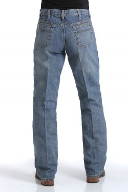 Cinch Men's Relaxed Fit White Label 003 Rigid Jeans-Medium Stone