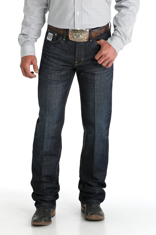 Cinch Men's Dark Stonewash Relaxed Fit White Label Jeans