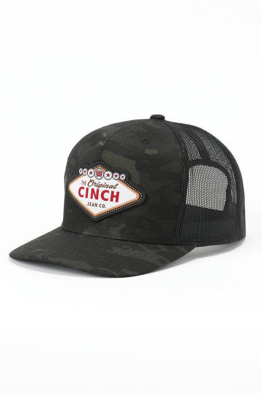 Cinch Men's Camouflage Black Vegas Cap