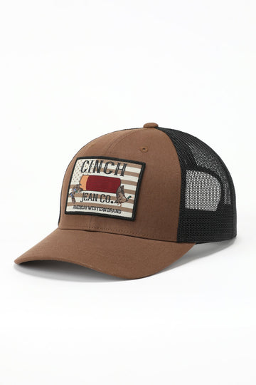 Cinch Men's Brown Shotgun Shell Cap