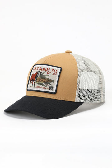 Cinch Men's Gold Denim Ball Cap