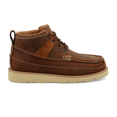 Twisted X Kid's Oiled Saddle Wedge Sole Boot