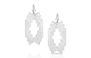 Montana Silversmiths Thunderstorm Geometric Earrings