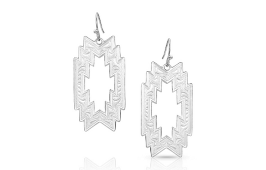 Montana Silversmiths Thunderstorm Geometric Earrings