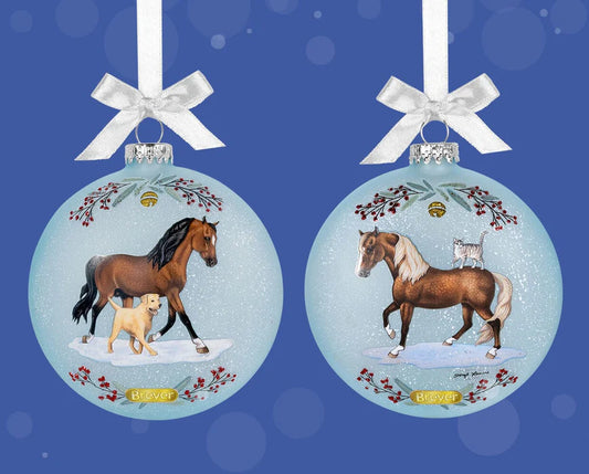 Breyer 2025 Artist Signature Ornament-Morgan & Friends