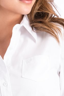 Cinch Women's Solid White Button Down Western Shirt
