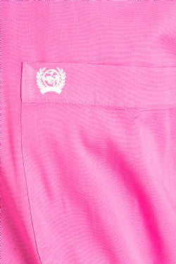 Cinch Men's Solid Pink Button-Down Long Sleeve Shirt