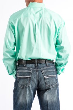 Cinch Men's Solid Mint Button-Down Western Shirt