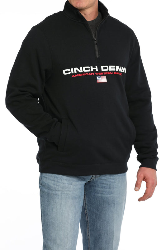 Cinch Men's Black 1/4 Zip Pullover