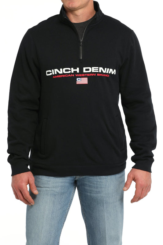 Cinch Men's Black 1/4 Zip Pullover