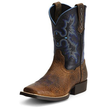 Ariat Kid's Tombstone Western Boot-Earth/Black