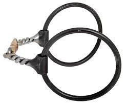 Dutton Sweet Iron Twisted Wire Dogbone Ring Snaffle R-82
