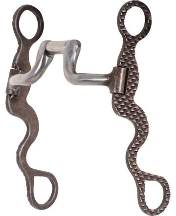 Classic Equine Rasp Design 8" Square Hinge Port Bit