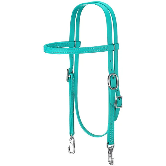 Berlin Custom Leather Beta Biothane Browband Headstall w/Buckle Cheeks